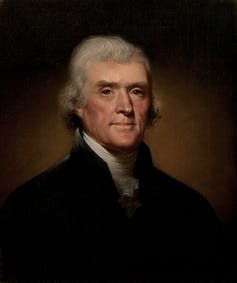 Portrait de Thomas Jefferson,